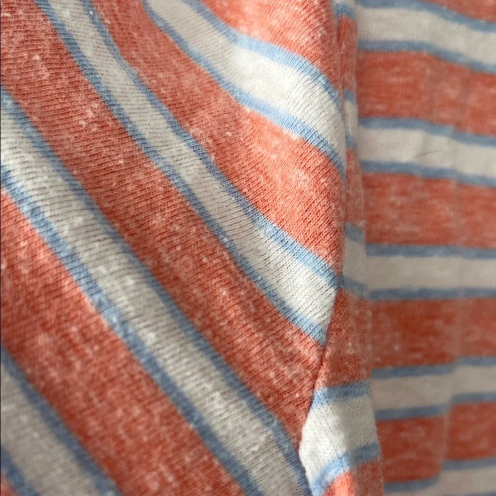 Crewcuts Vibrant Orange and White Striped Polo